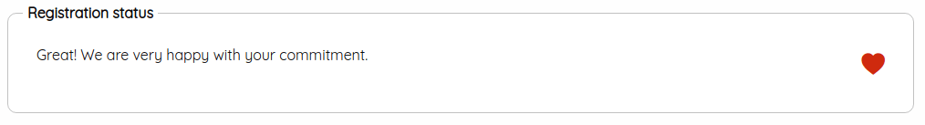 Example assigned status