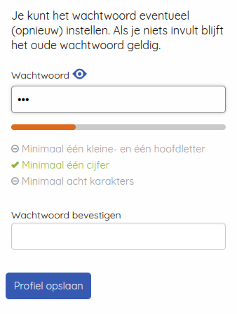 Wachtwoord indicator
