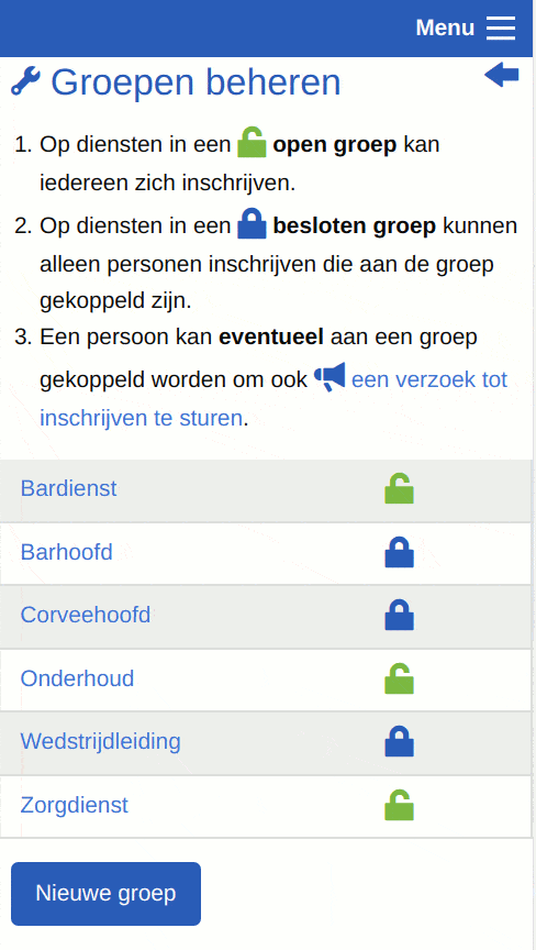 Screenshot - beheerder - Groepen beheren