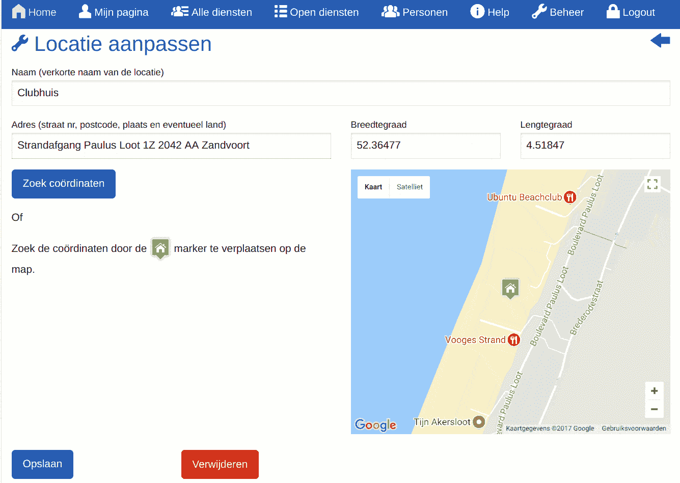 Screenshot - beheerder - Locaties aanpassen